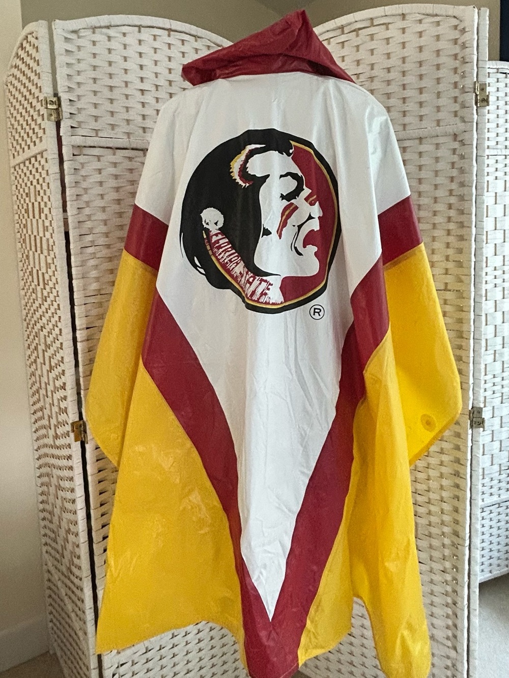 Vintage Florida State Seminoles Rain Poncho